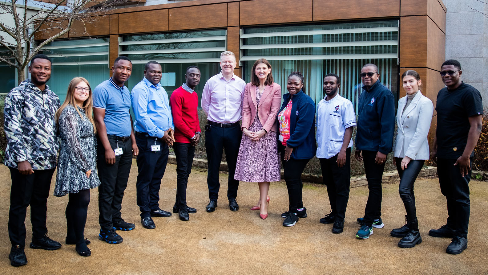 Group of medical professionals in training